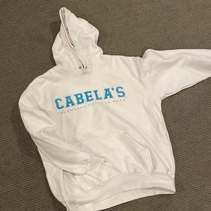 Cabela  white hoodie L